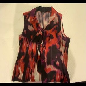 ELIE TAHARI SILK BLOUSE XL